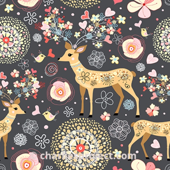 Spring Deer Leggings, Buttery Soft, Tall & Curvy - Picture 4 of 4